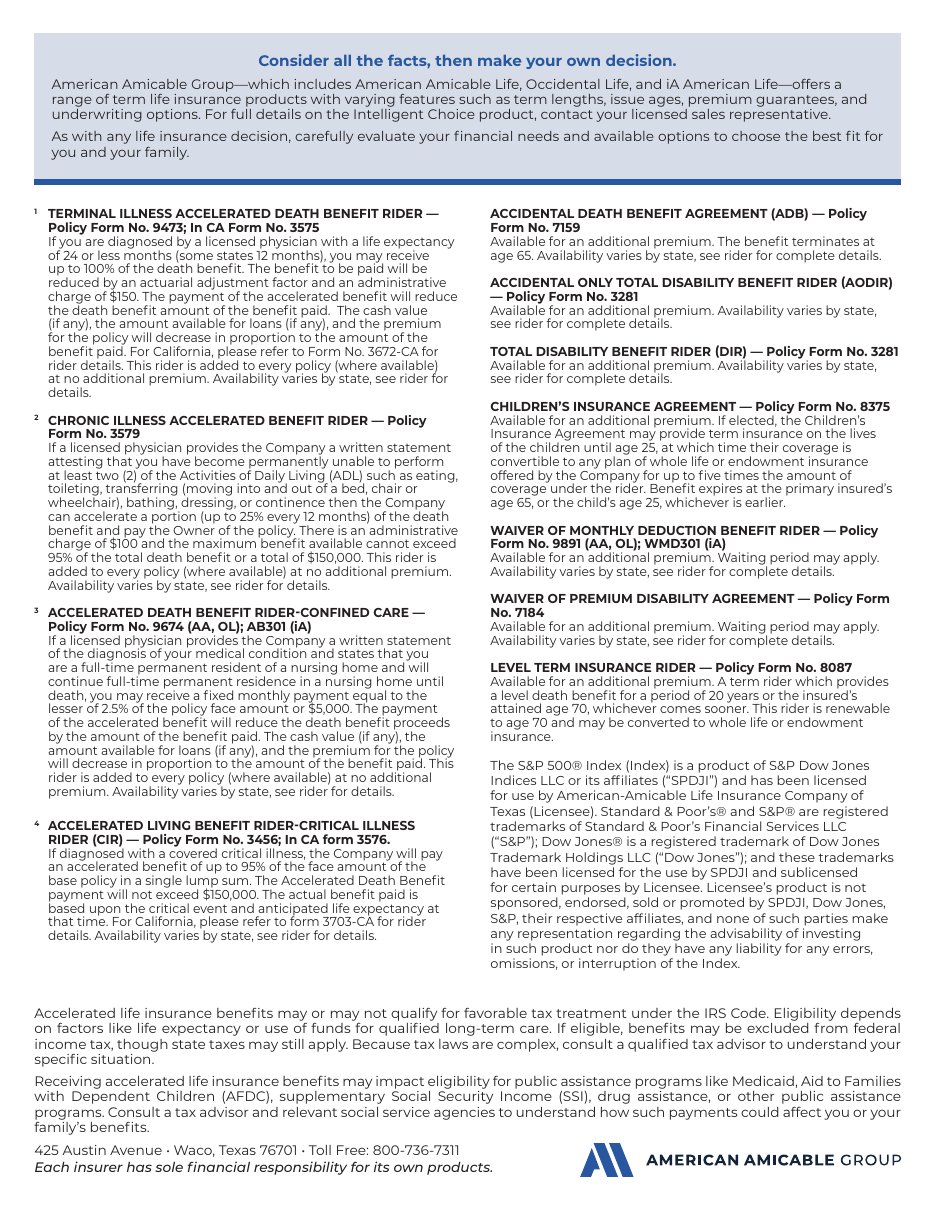 Intelligent Choice brochure page 4