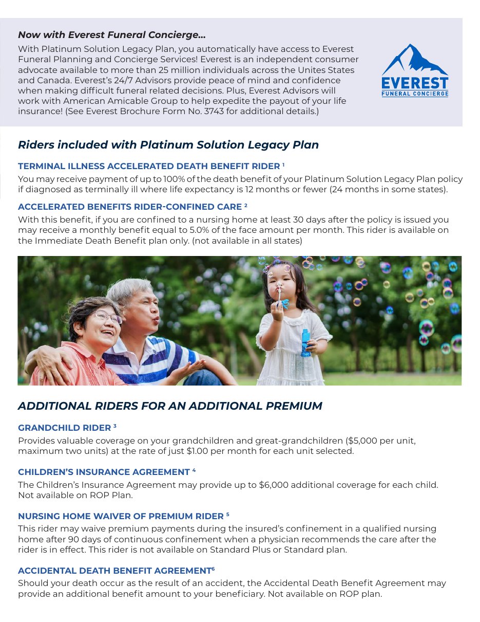 Platinum Solution brochure page 3